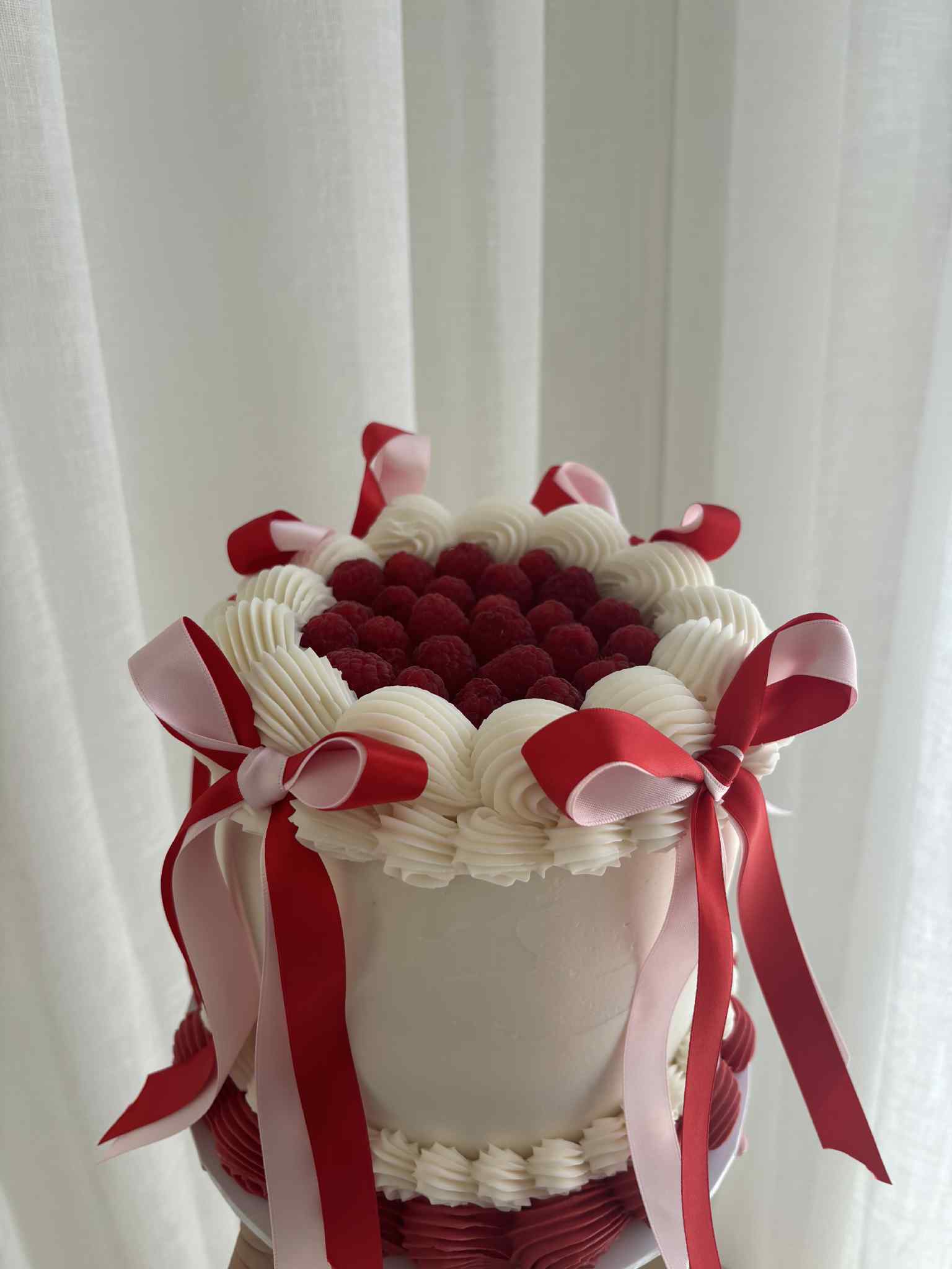 Raspberry Ribbon Cake