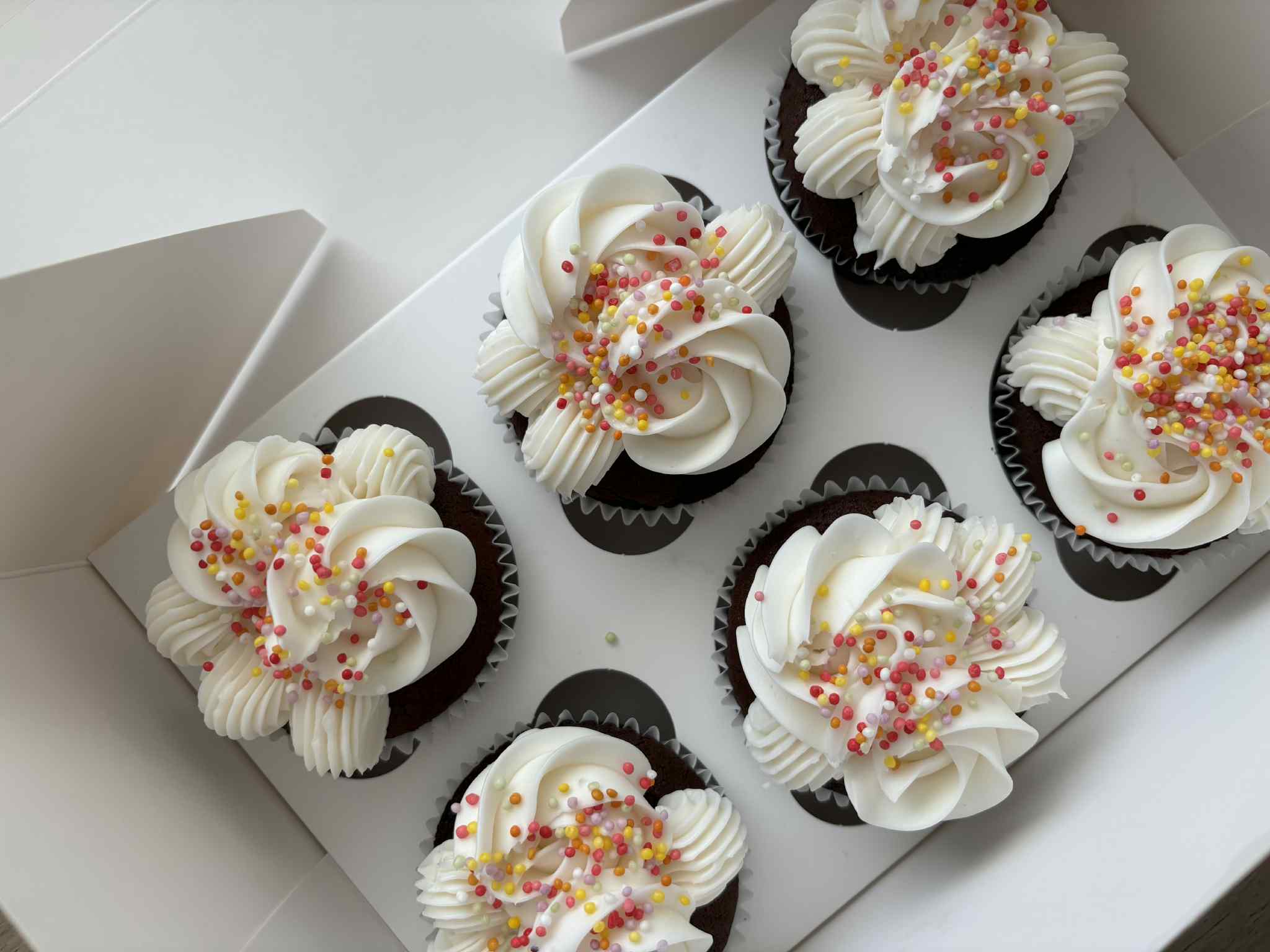 Chocolate Cupcakes with Sprinkles