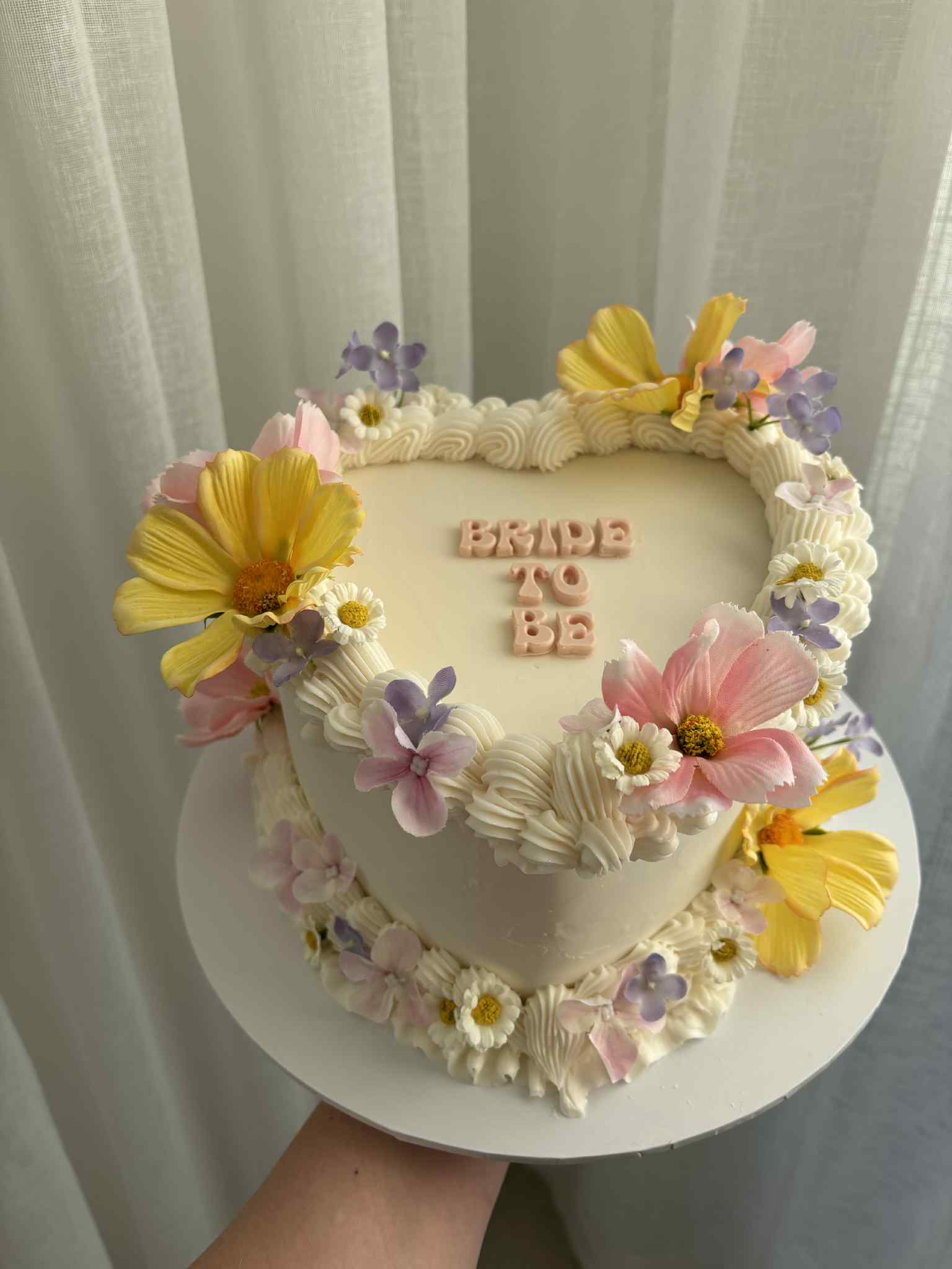 Bride to Be Floral Cake